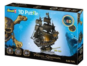 REV00155 - Puzzle 3D avec LED – Black Pearl