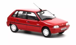 NOREVAMC0191520 - Voiture de 1992 couleur rouge - CITROEN AX Escapade