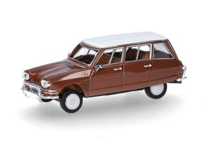 HER038959 - Voiture break de couleur marron avec toit blanc – CITROEN Ami 6