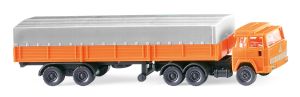 WIK095611 - Camion avec remorque de couleur orange - MAGIRUS 6x4