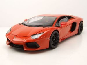 WEL18041ORANGE - Voiture de 2011 couleur orange – LAMBORGHINI aventator LP700-4