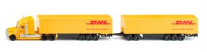 SIK1806/00002 - Camion des transport DHL - avec remorque 3 Essieux et remorque 2+3 Essieux