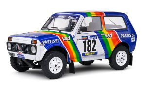 SOL1807305 - Voiture du Paris-Dakar 1984 N°182 – LADA niva couleur blanche