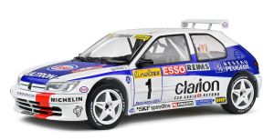 SOL1808305 - Voiture du rallye de Monte Carlo 1996 N°1 – PEUGEOT 306 maxi couleur blanche