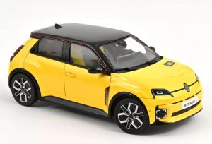 NOREV185500 - Voiture de 2024 couleur jaune avec toit noir - RENAULT 5 E-Tech 100% Electrique