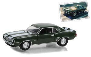 GREEN30372 - Voiture sous blister de la série USPS - CHEVROLET Camaro Z28 1969