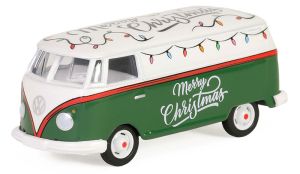 GREEN30484 - Voiture sous blister de la série MERRY CHRISTMAS - VW T2 Panel Van Noël 2024