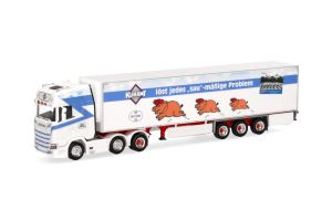 HER317474 - Camion avec remorque 3 essieux KURANT FLEISCH – SCANIA CS 20 6x2