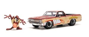 JAD35130 - CHEVROLET El Camino 1967 bruin met beeldje TAZ LOONEY TUNES