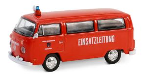 GREEN36100-C - Voiture sous blister de la série CLUB V-DUB – VW Type 2 Rouge – Pompiers d'Allemagne