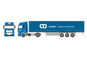 HER958493 - Camion avec remorque bâchée 3 essieux CTJ – MAN TGX GX 4x2