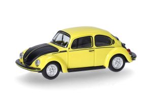 HER421102 - Voiture de couleur jaune avec capot noir – VW Coccinelle 1303