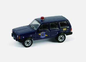 GREEN43040-E - Voiture sous blister de la série HOT PURSUIT - JEEP Cherokee de 2001