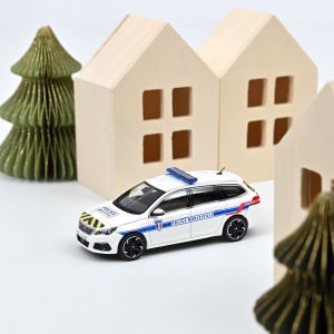 NOREV473944 - Véhicule de la police Municipale de 2018 avec bandes bleues et jaunes – PEUGEOT 308 SW