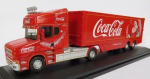 OXF76TCAB004CC - Camion avec remorque - COCA COLA Noël - SCANIA T Cab 4x2