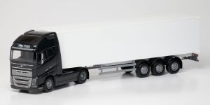 EMEK81133 - Camion noir avec remorque blanche - VOLVO FH16 GL 750 XL 4x2