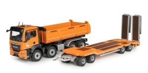 CON81247/01 - Camion porteur benne avec porte engins - LSIE & FILS - MAN TGS NN 8x4