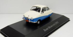 MAGARG97 - Voiture de 1962 couleur blanc et bleu – BAMBI Microcupé