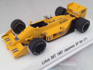 RECR70184 - Voiture 6ème GP F1 Japon 1987 N°11 – LOTUS 99TB