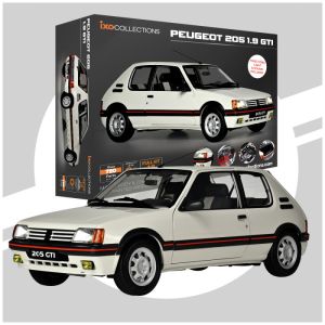 IXC.PEU.FK.W - Voiture FULL KIT de couleur blanche 720 pièces - PEUGEOT 205 1.9 GTI