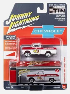 JLCT012-F - Voiture sous blister de la série COLLECTOR TINS - CHEVROLET Pick-up 1965 Crower Racing Cams