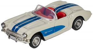 NEW48013G - Voiture cabriolet CHEVROLET Corvette de 1957 couleur blanche