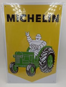 MAGPB208 - Plaque de 20x30 cm couleur jaune avec tracteur – MICHELIN