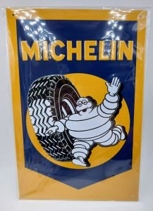 MAGPB213 - Plaque de 20x30 cm couleur jaune et bleu – MICHELIN