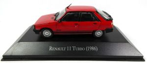 MAGARGAQV11 - Voiture berline RENAULT 11 Turbo de 1986 de couleur rouge vendue en blister