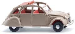 WIK080916 - Voiture de couleur beige - CITROEN 2CV