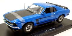 WEL12516BLEU - Voiture de 1969 couleur bleu – FORD Mustang boss 302