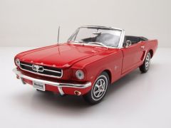 WEL12519CABROUGE - Voiture cabriolet de 1964 couleur rouge – FORD mustang