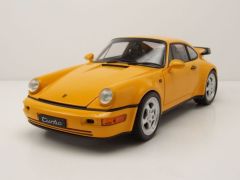 WEL18026JAUNE - Voiture de 1989 couleur jaune – PORSCHE 964 turbo