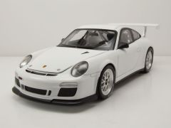 WEL18033BLANC - Voiture de couleur blanche – PORSCHE 911 GT3 rs Cup version street