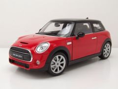 WEL18050ROUGE - Voiture de 2014 couleur rouge et noir – MINI Cooper Hatch