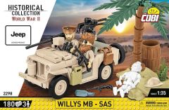 COB2298 - Jeu de construction – 180 pcs – JEEP Willys MB – SAS