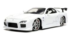 JAD32607 - Voiture du film Fast and Furious – MAZDA RX-7 Wide Body de 1993 couleur blanche