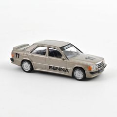 NOREV351196 - Voiture de 1984 couleur beige – SENNA – MERCEDES 190E 2.3 16