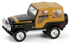 GREEN35290-C - Voiture sous blister de la série ALL-TERRAIN - JEEP CJ-5 Renegade de 1976 couleur noir et marron