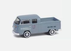 GREEN36110-D - Voiture sous blister de la série CLUB VEE-DUB - VW Type 2 Double Cabine Pick-up de 1978 couleur gris