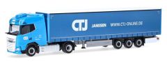 HER318495 - Camion avec remorque bâchée 3 essieux CTJ – JANSSEN – DAF XG 4x2