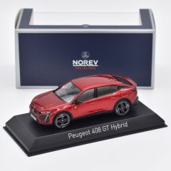 NOREV474811 - Voiture de 2023 couleur rouge - PEUGEOT 408 GT Hybrid