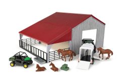 ERT47522 - Véhicule et accessoire JOHN DEERE - Hangar avec pick-up et animaux