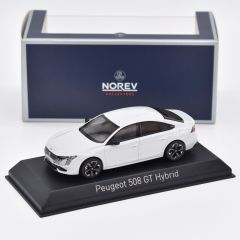 NOREV475832 - Voiture de 2023 couleur blanche - PEUGEOT 508 GT Hybrid