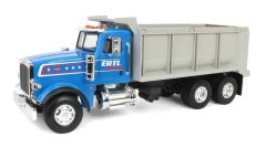 ERT47602 - Camion benne de couleur bleu et gris - ERTL - PETERBILT Modèle 367