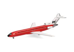 HER537551 - Avion de ligne couleur rouge - BOEING 727-200 Braniff International Solid