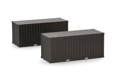 HER747127 - Lot de 2 containers 20 ft. De l'armée couleur vert