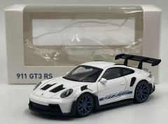 NOREV750048 - Voiture de 2022 couleur blanche avec autocollants – PORSCHE 911 GT3 RS