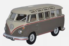 OXF76VWS009 - Van de couleur gris et blanc - VW T1 samba