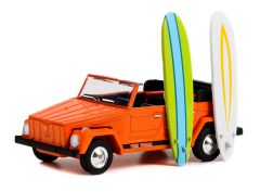 GREEN97140-C - Voiture sous blister de la série THE HOBBY SHOP  - VOLKSWAGEN Type 181 1971 – THE THING - avec planches de surfs